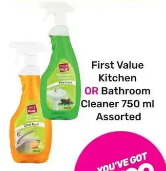 Game First Value Kitchen OR Bathroom Cleaner 750 ml Assorted offer