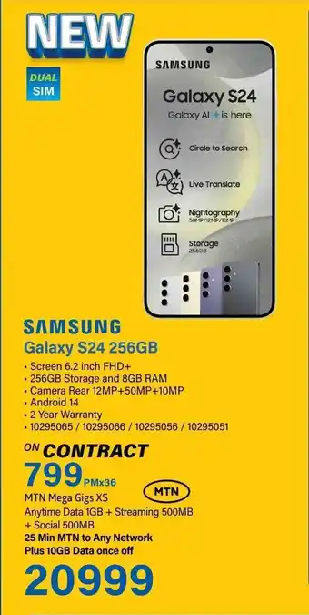 Incredible Connection SAMSUNG Galaxy S24 256GB offer