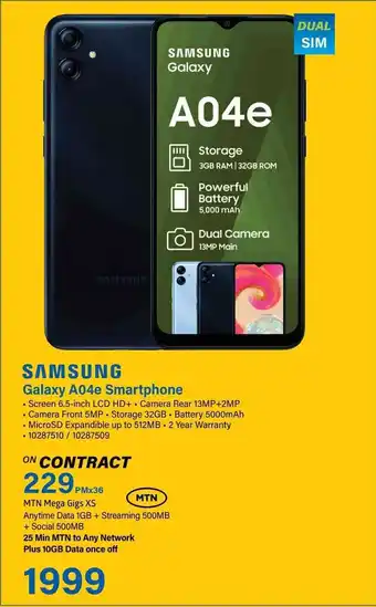 Incredible Connection SAMSUNG Galaxy A04e Smartphone offer