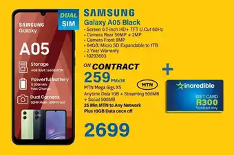 SAMSUNG Galaxy A05 Black