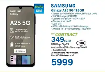 Incredible Connection SAMSUNG Galaxy A25 5G 128GB offer