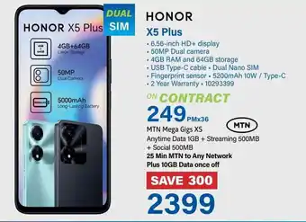 Incredible Connection HONOR X5 Plus offer
