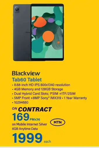Incredible Connection Blackview Tab60 Tablet offer