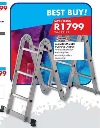 Chamberlain Aluminum Multi-Purpose Ladder offer