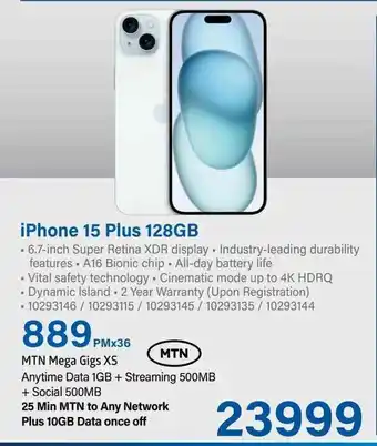 Incredible Connection iPhone 15 Plus 128GB offer