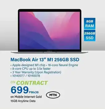 Incredible Connection MacBook Air 13" M1 256GB SSD offer