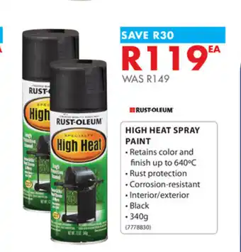 Chamberlain High Heat Spray Paint offer