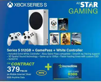XBOX Series S 512GB + GamePass + White Controller