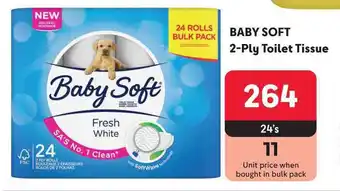 Makro Baby Soft 2-Ply Toilet Tissue offer