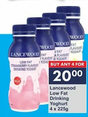 President Hyper Lancewood Low Fat Drinking Yoghurt 4 x 225g offer