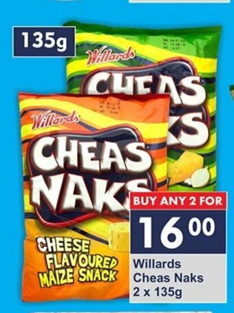 President Hyper Willards Cheas Naks 2 x 135g offer