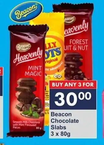 President Hyper Beacon Chocolate Slabs 3x80g offer