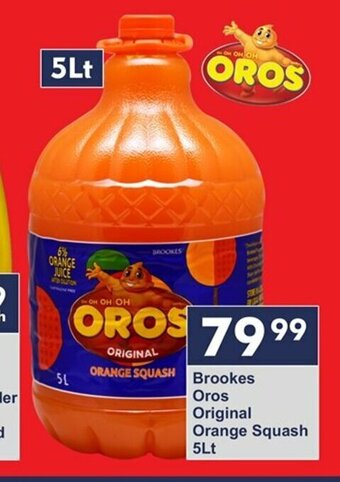 President Hyper Brookes Oros Original Orange Squash 5LT offer