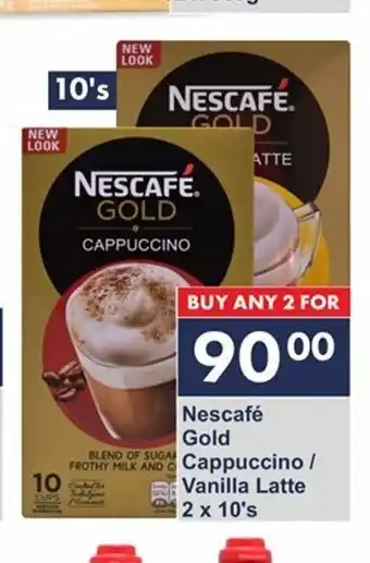 President Hyper Nescafe Gold Cappuccino / Vanilla Latte 2x10's offer
