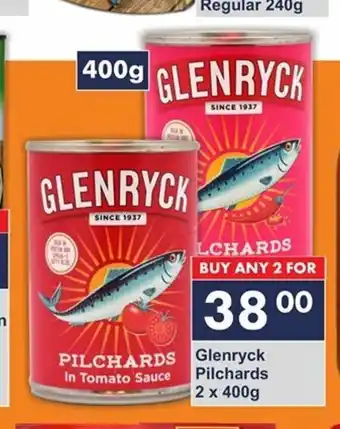 President Hyper Glenryck Pilchards 2x400g offer