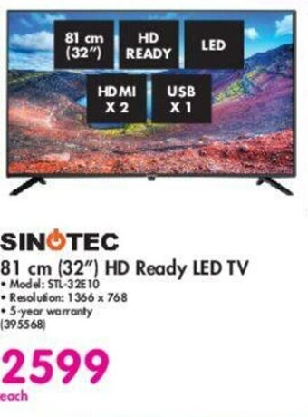 Makro Sinotec - 81cm (32") HD Ready LED TV offer