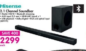 Makro Hisense - 2.1 Channel Soundbar offer