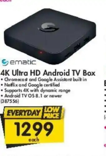 Makro Ematic - 4K Ultra Android TV Box offer