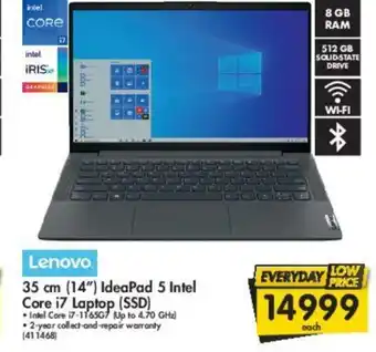 Makro Lenovo - 35cm (14") Ideapad 5 Intel Core i7 Laptop (SSD) offer