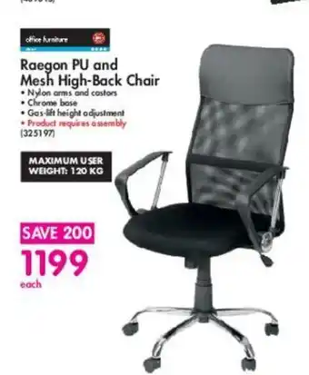 Makro Raegan PU and Mesh High-Back Chair offer