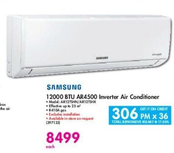 Makro Samsung - 12000 BTU AR4500 Inverter Air Conditioner offer