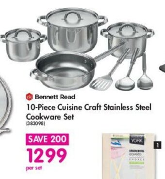 Makro Bennett Read - 10-Piece Cuisine Craft Stainless Steel Cookware Set offer