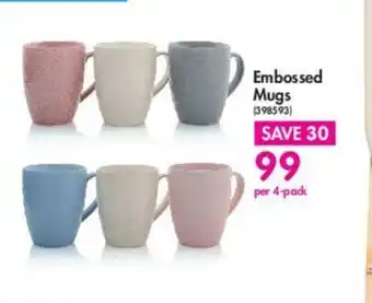 Makro Embossed Mugs offer