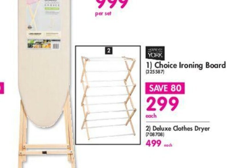 Choice Ironing Board offer at Makro