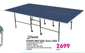 Makro Shoot TT2000 MKII Table Tennis Table offer