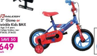 Makro Raleigh 12" Gizmo or Twinkle Kids BMX offer