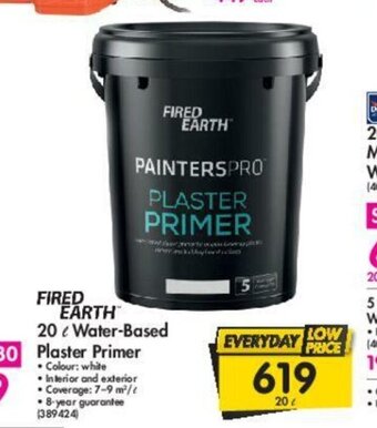 Fired Earth 20L Water Based Plaster Primer