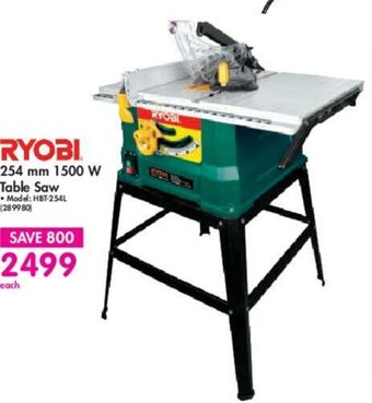 Makro Ryobi 254mm 1500W Table Saw offer
