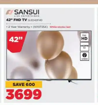 HiFi Corp Sansui 42" FHD TV offer