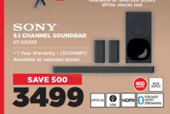HiFi Corp Sony - 5.1 Channel Soundbar offer