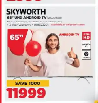 HiFi Corp Skyworth - 65" UHD Android TV offer