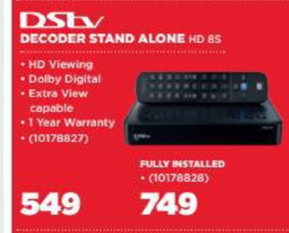 DSTV - Decoder Stand Alone - Fully Installed offer at HiFi Corp