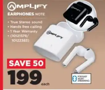 HiFi Corp Amplify Earphones Note offer