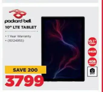 HiFi Corp Packard Bell 10" LTE Tablet offer