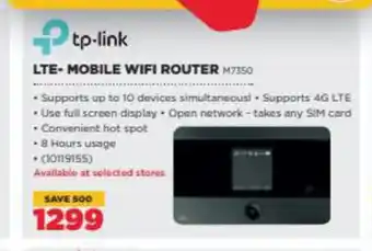 HiFi Corp Tp-Link Mobile WI-Fi Router offer