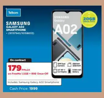 HiFi Corp Samsung - Galaxy A02 Smartphone offer