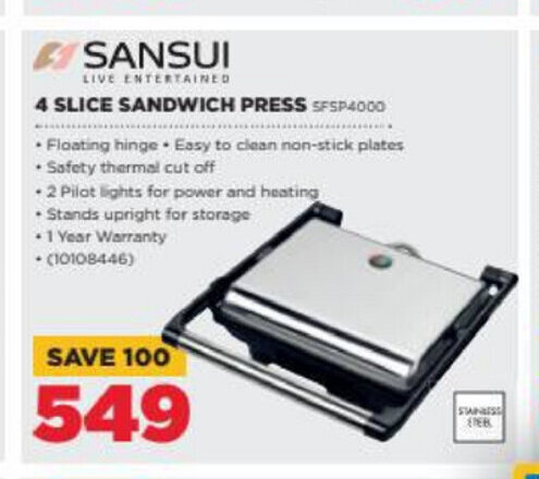 sunbeam ssp 400 sandwich press