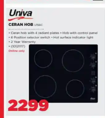 HiFi Corp Univa Ceran Hob offer
