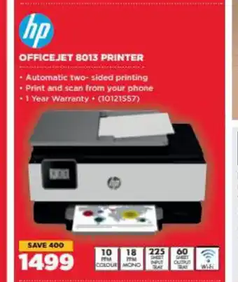 HiFi Corp Hp - Officejet 8013 Printer offer