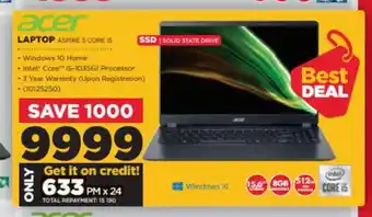 HiFi Corp Acer Laptop - Aspire 3 Core i5 offer