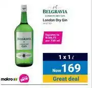 Game Belgravia London Dry Gin-1 x 1Ltr offer