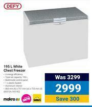 Game Defy 195L White Chest Freezer offer