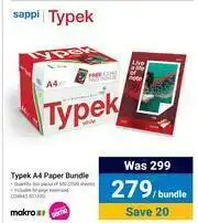 Makro Typek A4 Paper Bundle-Per Bundle offer