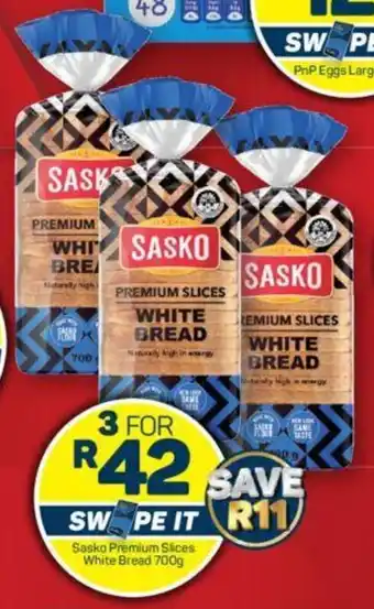Pick n Pay Sasko Premium Slices White Bread 700g offer