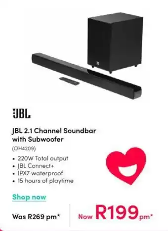 JBL 2.1 Channel Soundbar