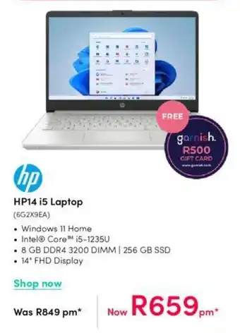 Teljoy HP14 i5 Laptop (6G2X9EA) offer
